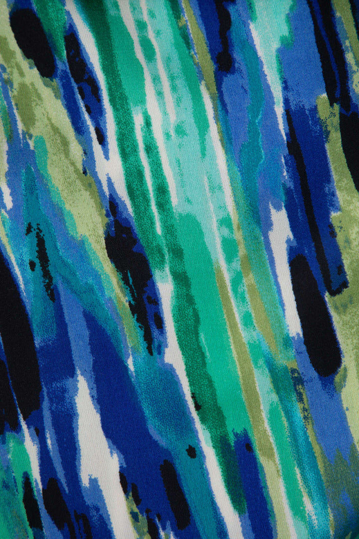 Inna Pantalones Rectos de Cintura Alta con Estampado de Mármol