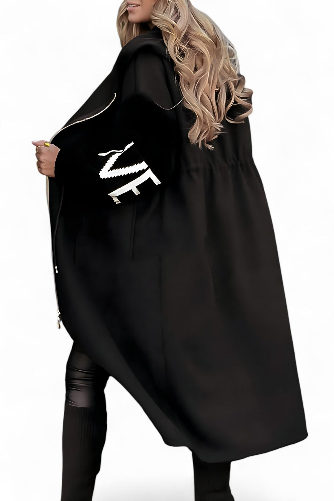 Rosa | Cárdigan-abrigo elegante con capucha