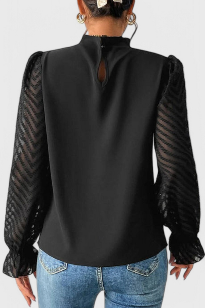 Helga Blusa de Manga Larga Náutica