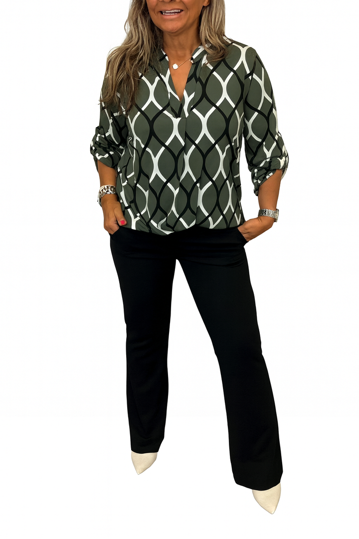 Isabel | Blusa con Estampado Gráfico