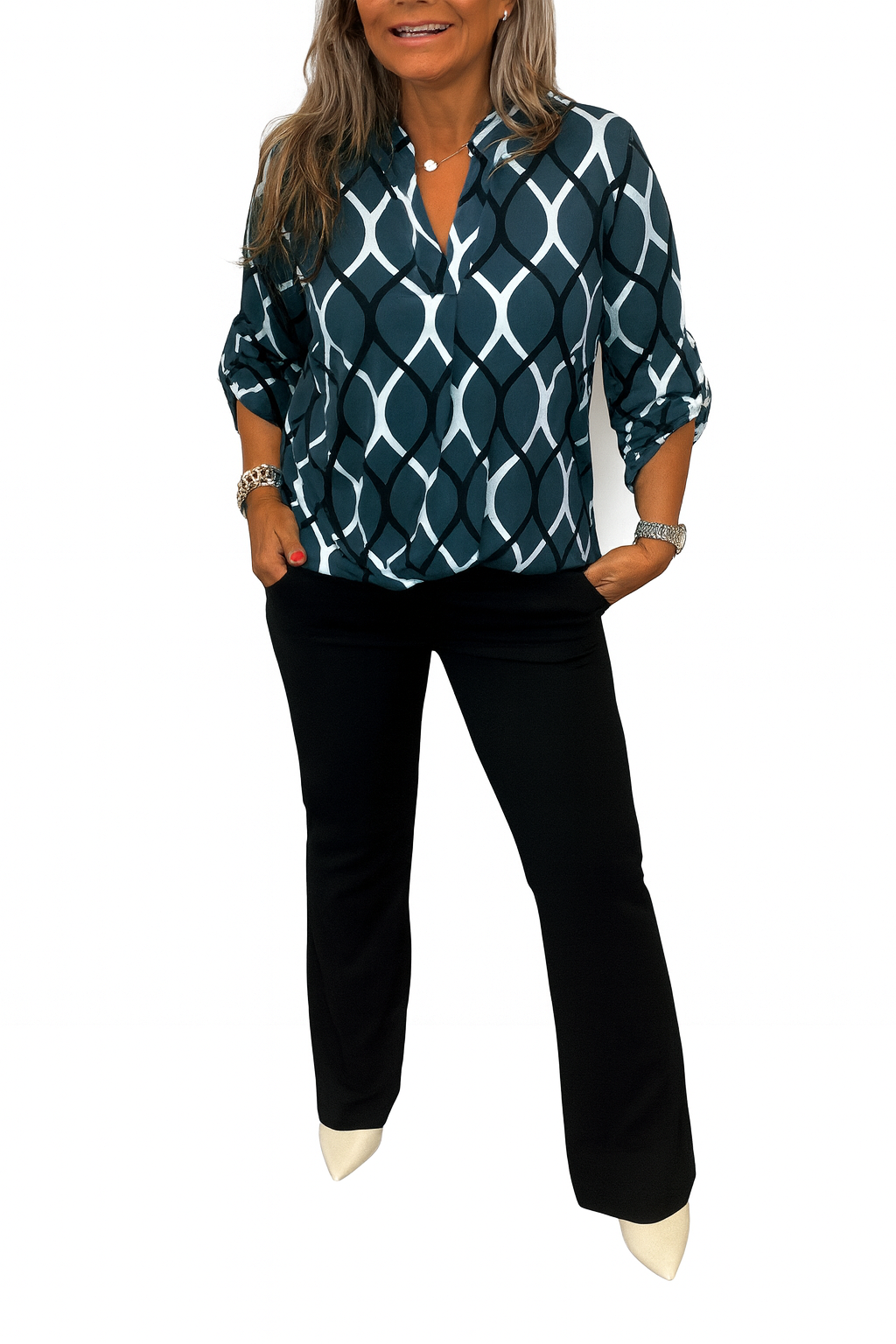 Isabel | Blusa con Estampado Gráfico