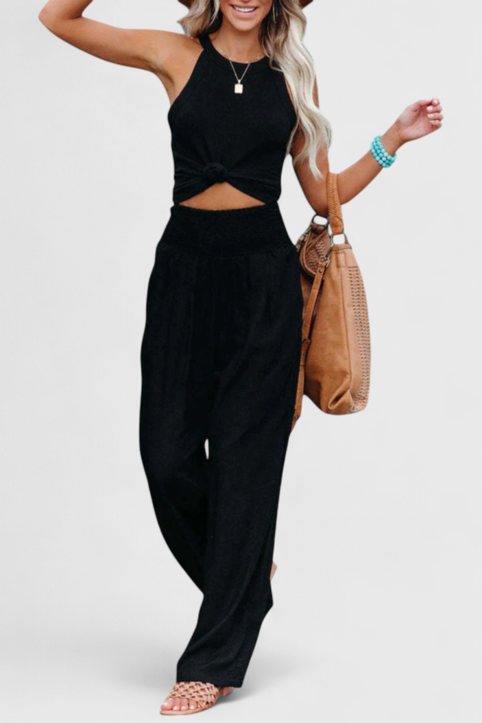 Alexia Pantalón de Algodón y Lino con Corte Fluido y Elegancia Natural