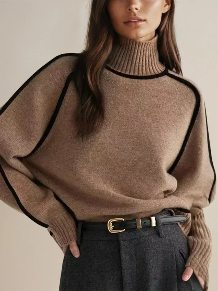 DONNA - KNITTED TURTLE NECK SWEATER