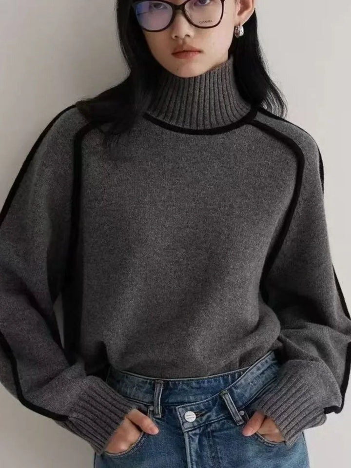 DONNA - KNITTED TURTLE NECK SWEATER