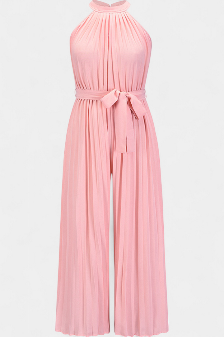 Patrizia Mono Palazzo Plisado con Cuello Halter