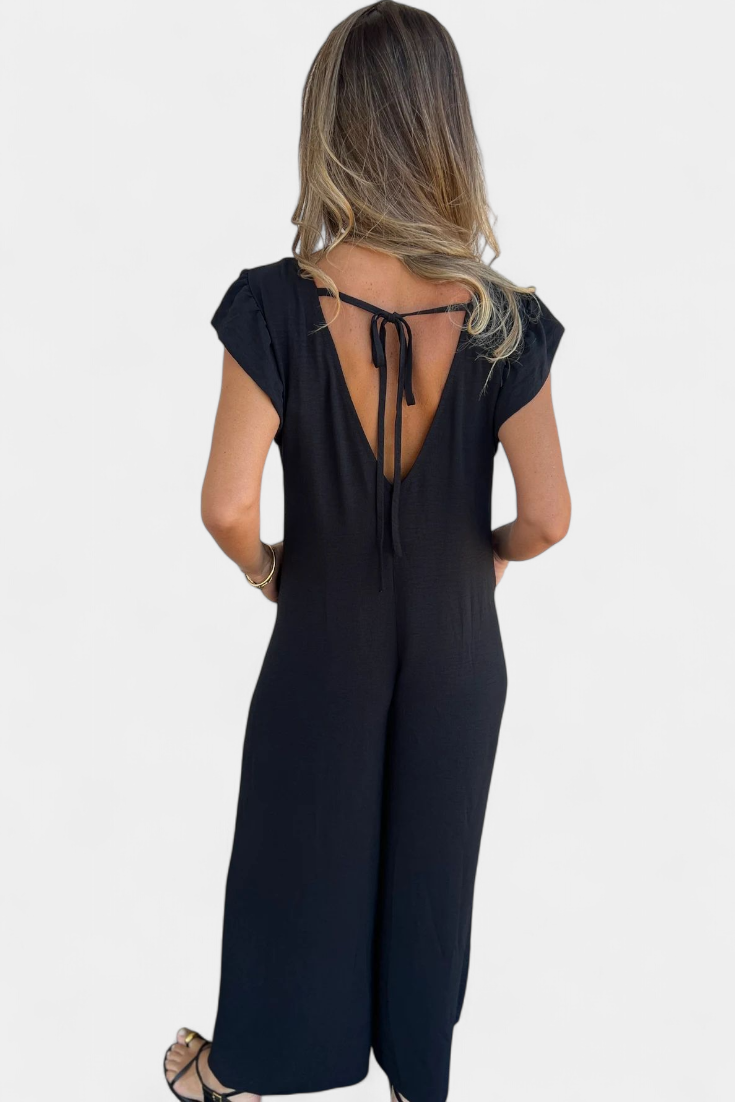 Isela Mono de Cuello en V con Estampado de Leopardo