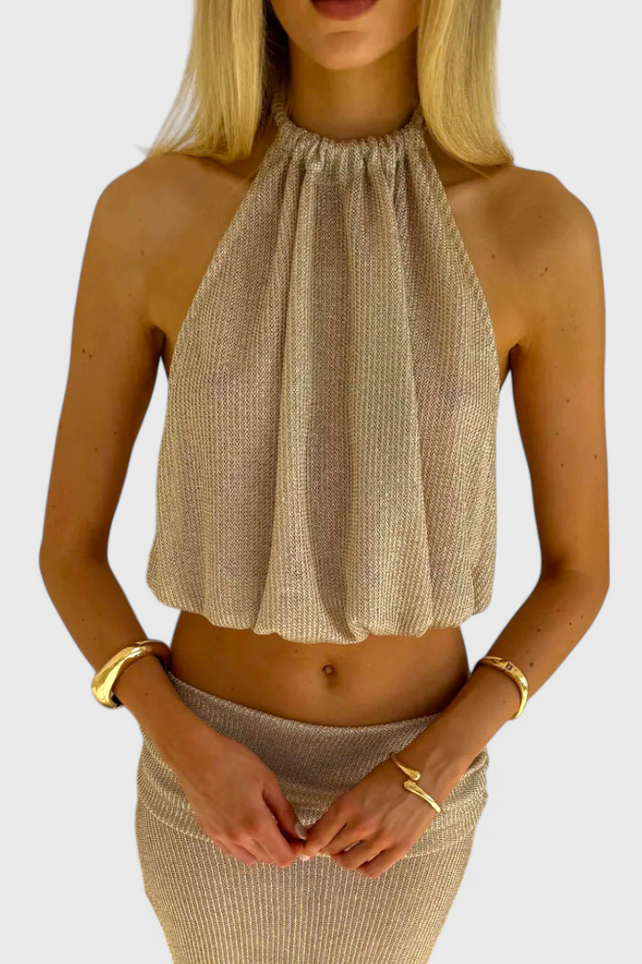 Zhenya Conjunto Halter de Dos Piezas