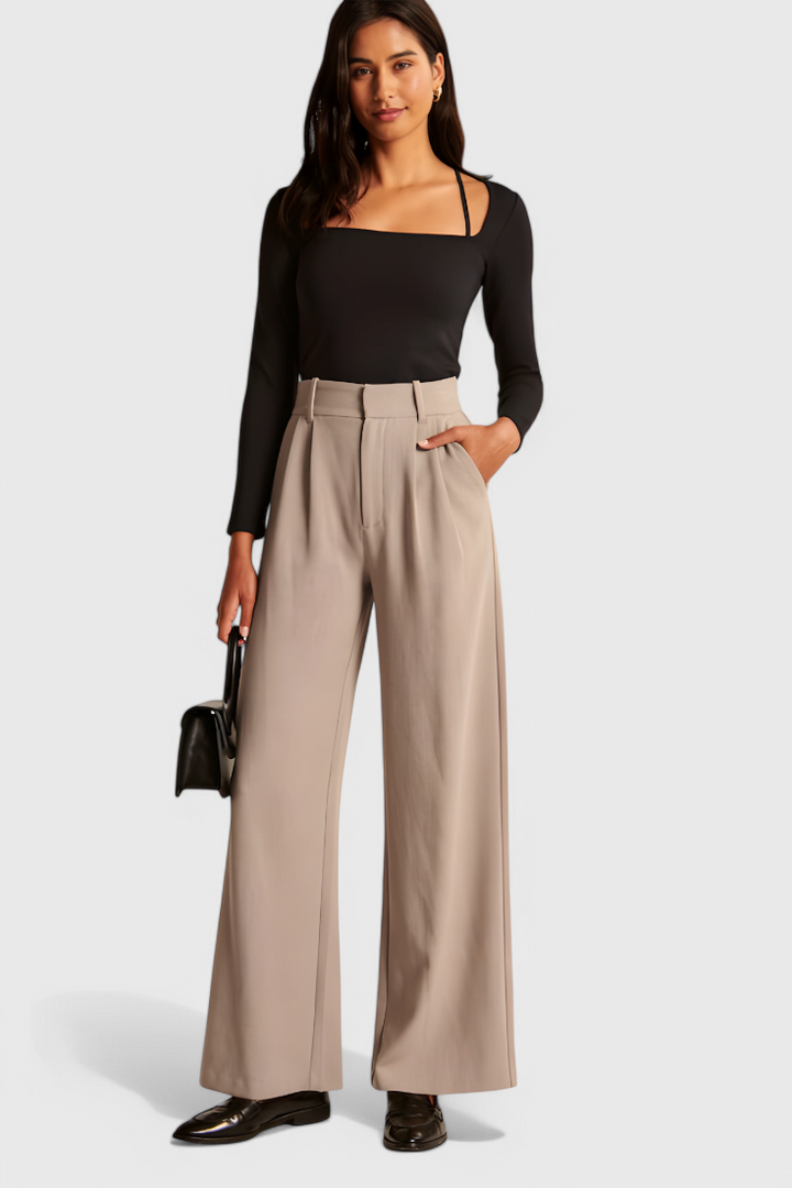 Tinashe Pantalones Tailored de Pierna Ancha
