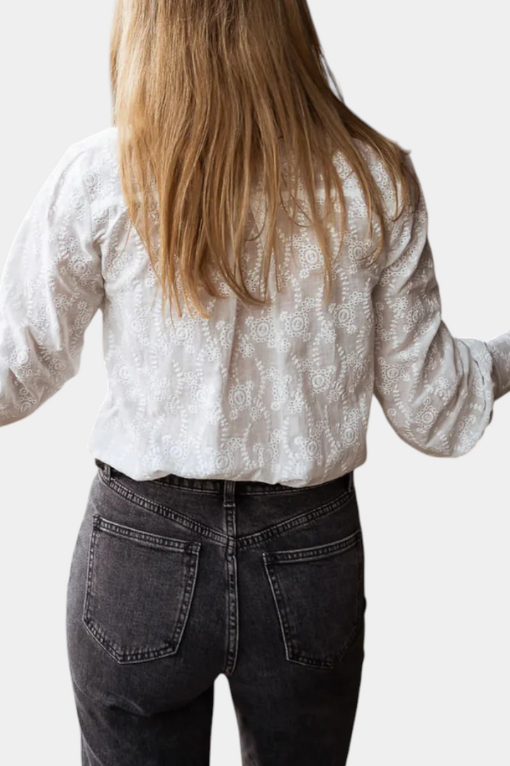 Laurina Blusa de Encaje