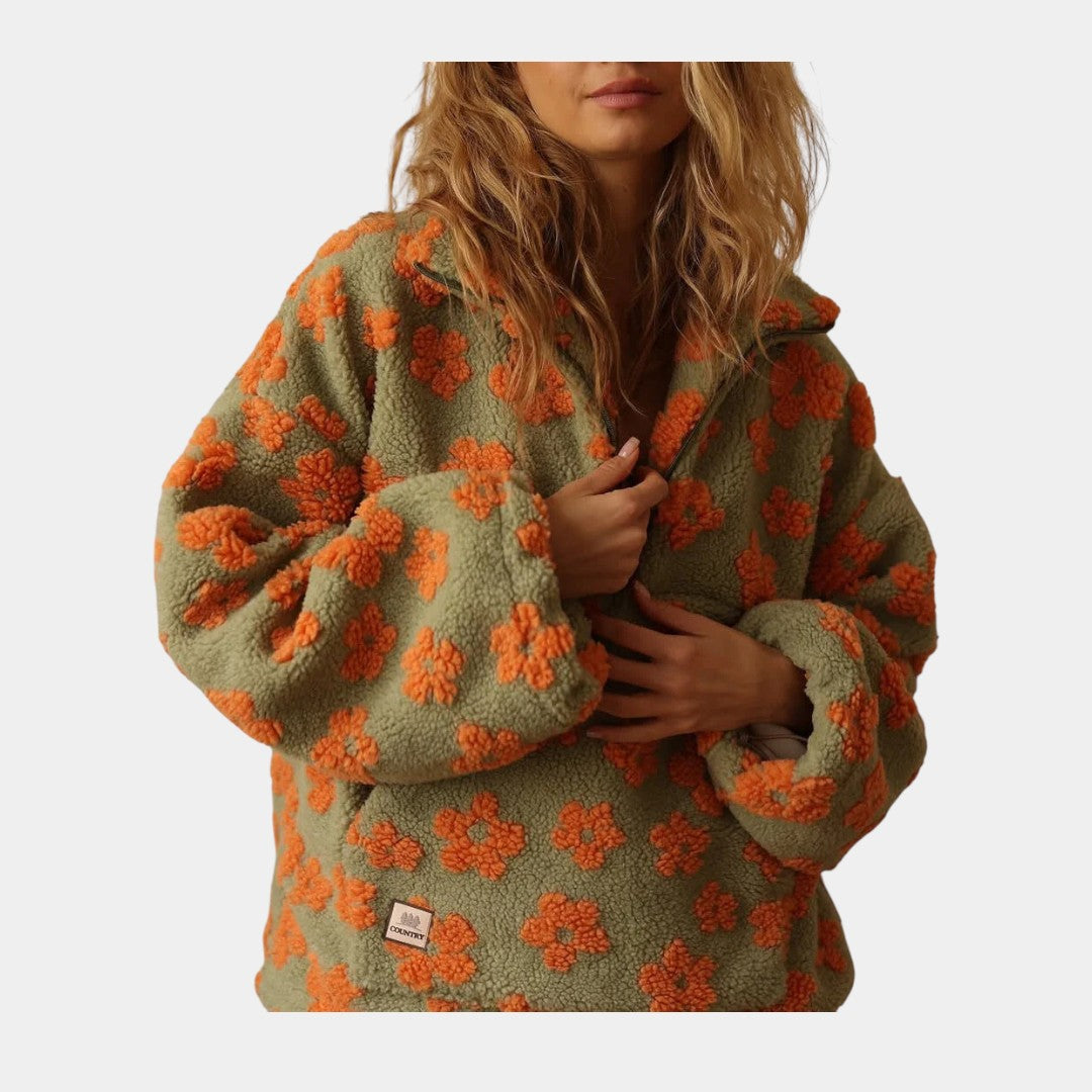 Alba | Jersey floral de estilo natural y femenino